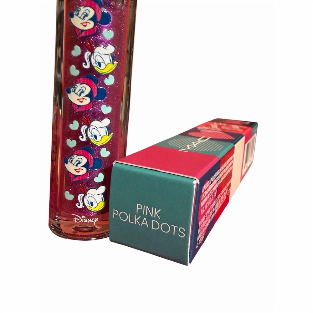 MAC Disney Minnie & Daisy Lipglass Lip Gloss in Pink Polka Dots LIMITED EDITION - Picture 13 of 16